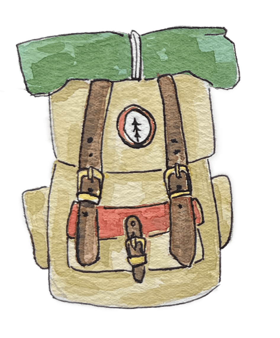 Watercolor backpack
